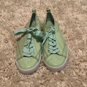 NWOT leather Coach tennis shoes